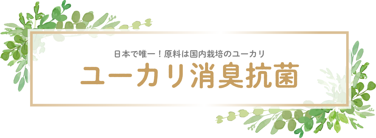 日本で唯一！原料は国内栽培のユーカリ ユーカリ消臭抗菌